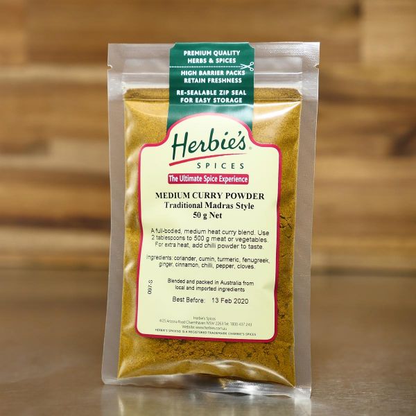 Medium curry powder top