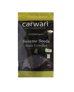 Carwari Organic Sesame Seeds Black Unhulled