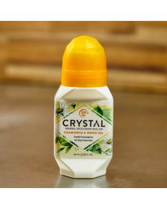 Crystal Mineral Roll-on Deodorant - Chamomile & Green Tea 
