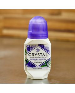Crystal Mineral Roll-on Deodorant- Lavender & White Tea 