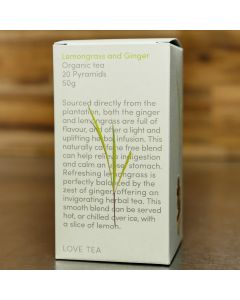 Love Tea Lemongrass & Ginger Organic Herbal Tea