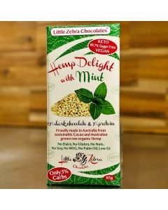 Little Zebra Hemp Delight Dark Chocolate with Mint