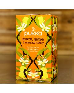 Pukka Lemon, Ginger & Manuka Honey Organic Tea Sachets