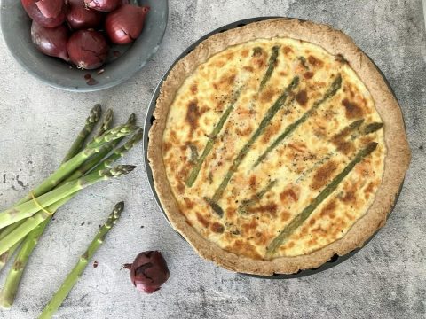 Asparagus, Onion and Feta Spring Quiche
