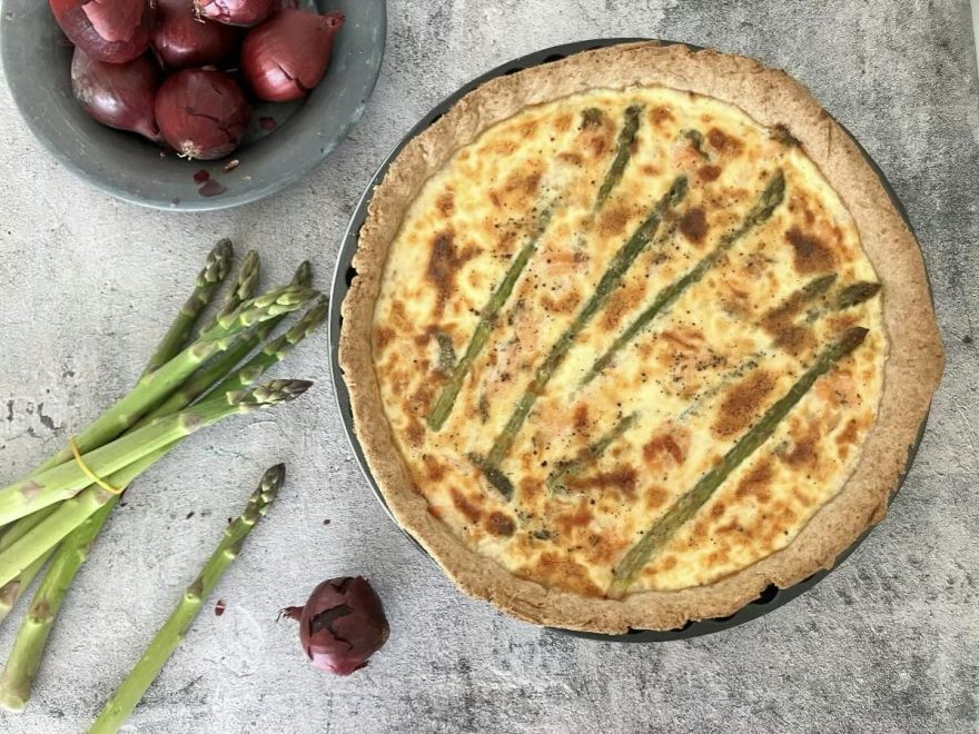Asparagus, Onion and Feta Spring Quiche