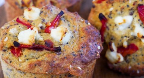 Capsicum & Goat Cheese Muffin