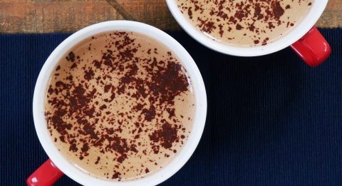 cup of Maca Hot Chocolate with Lions Mane