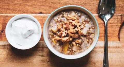 Overnught Buckwheat porridge