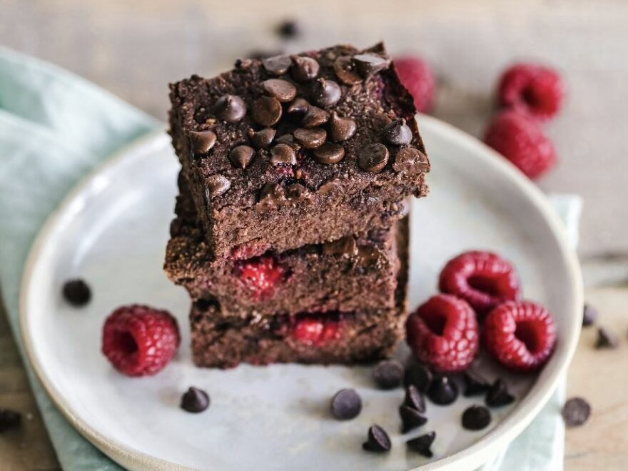 Raspberry and Chocolate Brownie