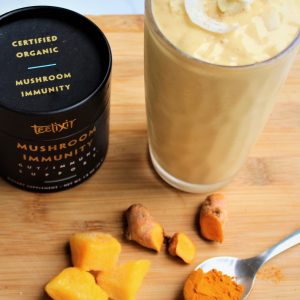 Turmeric Spiced Mango & Coconut Thick Shake with Mushroom Immunity