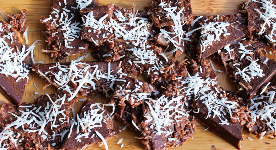 coconut chocolate bark with ashwagandha