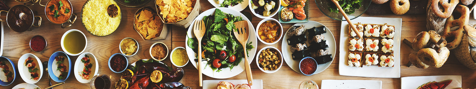 table of fresh food