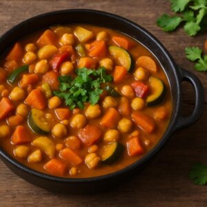 Slow Cooked Spiced Veggie Tagine